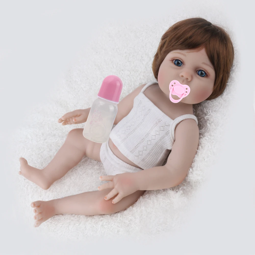 NPKDOLL Куклы реборн игрушки 18 дюймов полный реалистичный винил игрушки для детей поддельные детские развивающие банный детский приятель малыш Boneca
