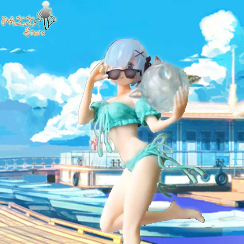 

Экшн-фигурка Rem из ПВХ, аниме Re Life In A, в другом мире, купальник Zero Rem, Ver, игрушка-модель, подарок, экшн-фигурка