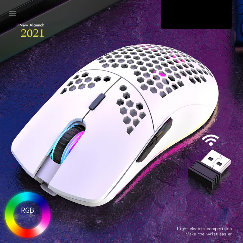 wireless gaming mouse wireless compatible 3200dpi dpi optical sensor rgb light led home office mouse gamer for laptop pc gamer free global shipping