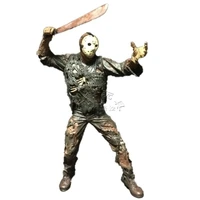 bandai horror hall of fame friday the 13ths jason green jasons freddy doll figure movable joints action figures toys