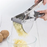 100 stainless steel potato ricer and masher for potatoes fruits yams squash baby food with 3 interchangeable fineness discs