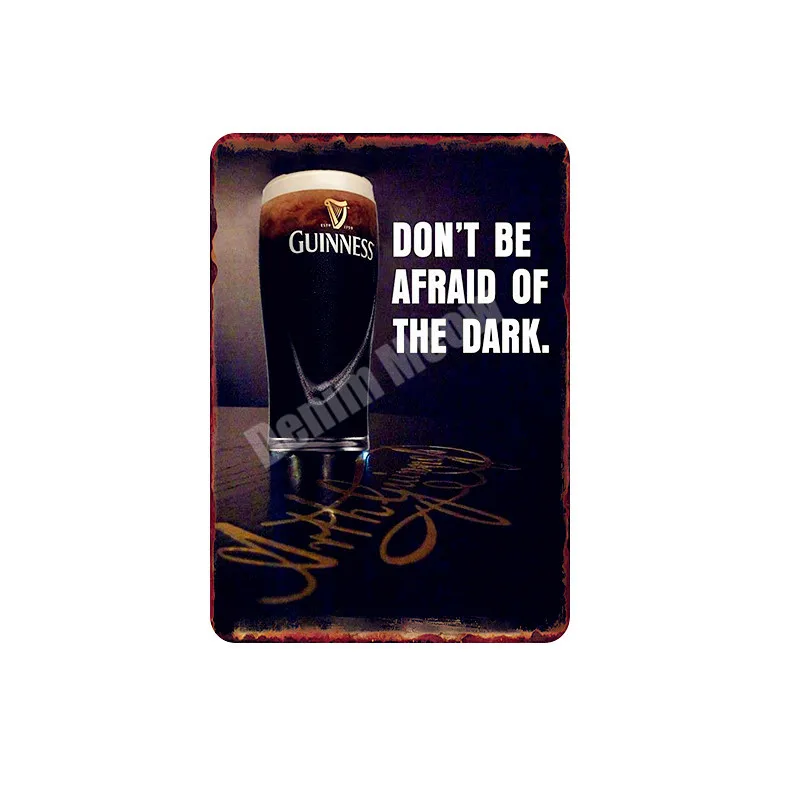 A Guinness хорошо для вас табличка металлическая пластина Бар Паб Клуб декоративный знак пиво плакат винтажный Декор Бар рекламный знак MN107 - Цвет: A