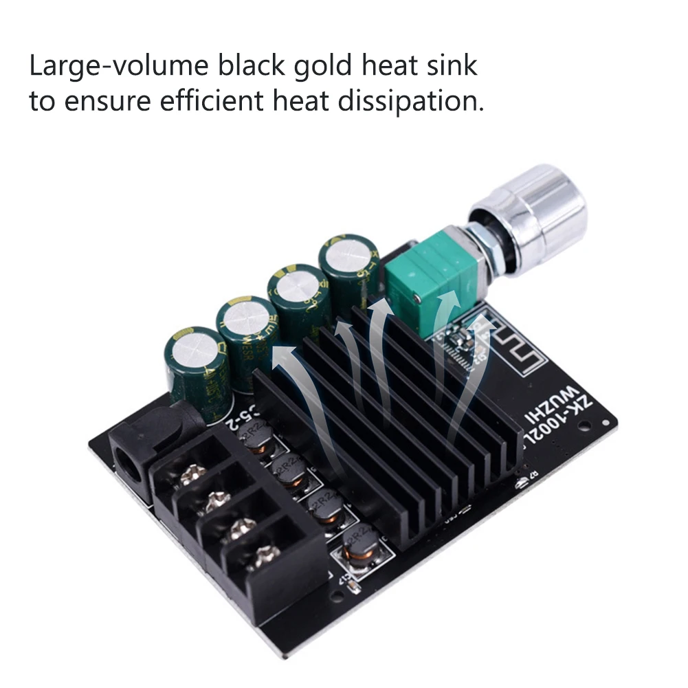 ZK-1002L/ZK-502L 2X100W/50W Mini Dual Channel Bluetooth 5 0 беспроводная аудиомощность плата цифрового
