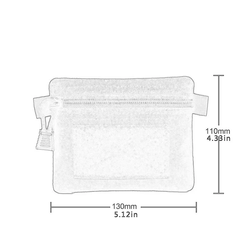 

Outdoor Waist Hanging Coin Purse Small Portable Men And Women Wallet Camping Hiking Zipper Waist Bag