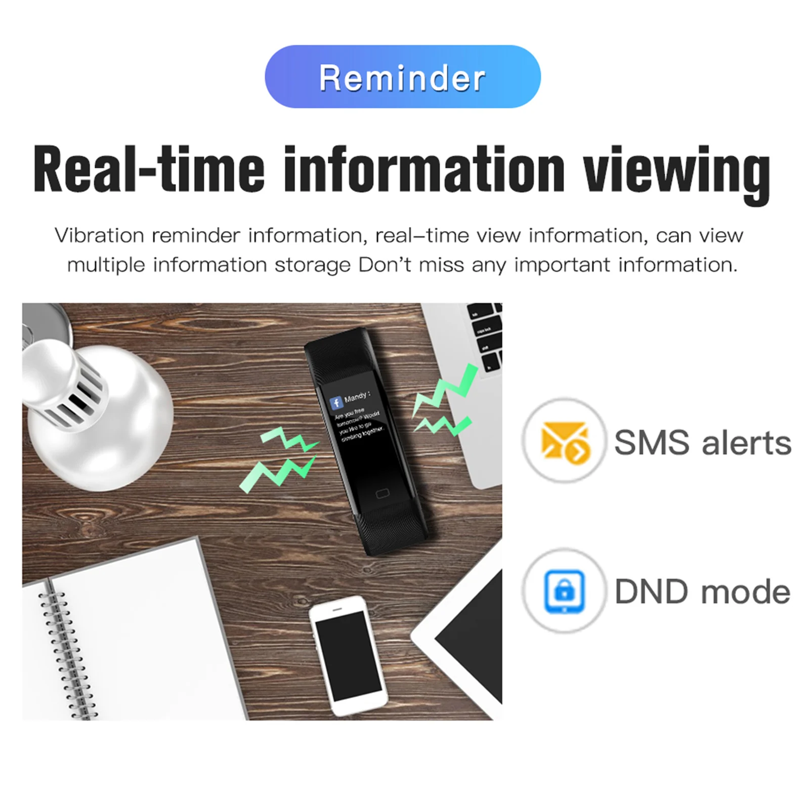 

F07T Smart Watch Bracelet Multi Interface Heart Rate Temperature Bracelet Pulse Oximeter High Temperature Alarm Exercise Tracker