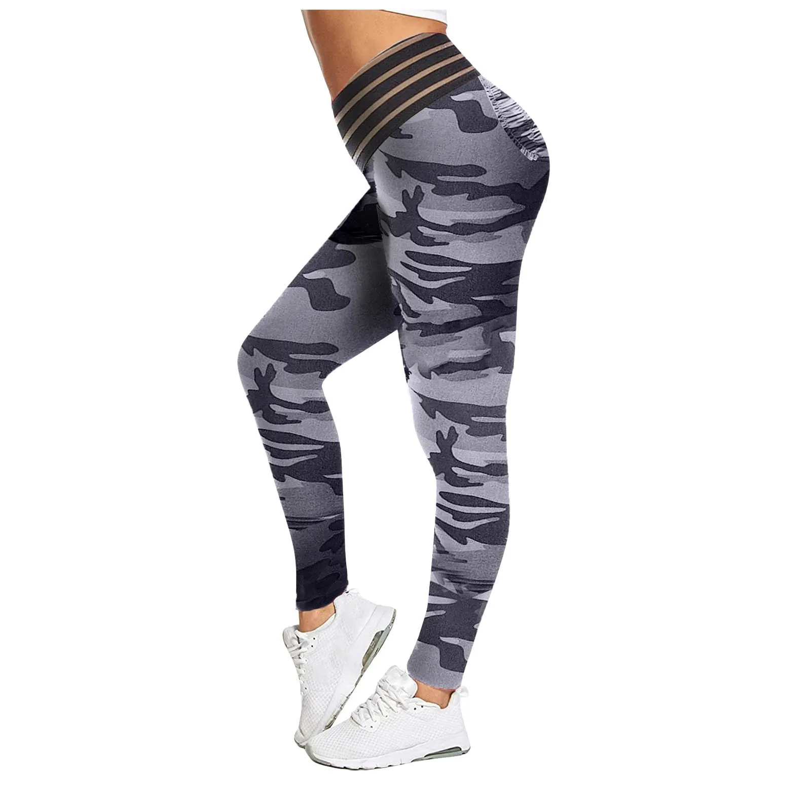 

Camouflage Leggings Womens Stretch Pantalon Elastic Waist Gym Full Length Pants Sport Fitness Sportswear Mallas Cortas