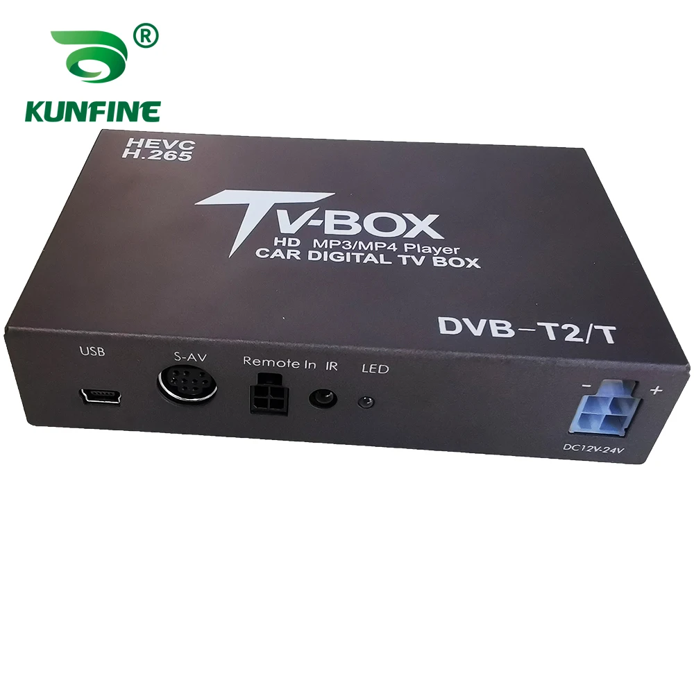 Автомобильная ТВ-приставка DVB-T автомобильная Мобильная цифровая ресивер HEVC H.265