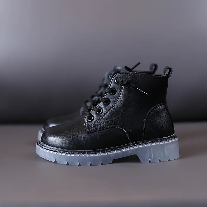 Новинка Осень зима 2020 детская обувь Высокие Ботинки Martin для мальчиков и девочек