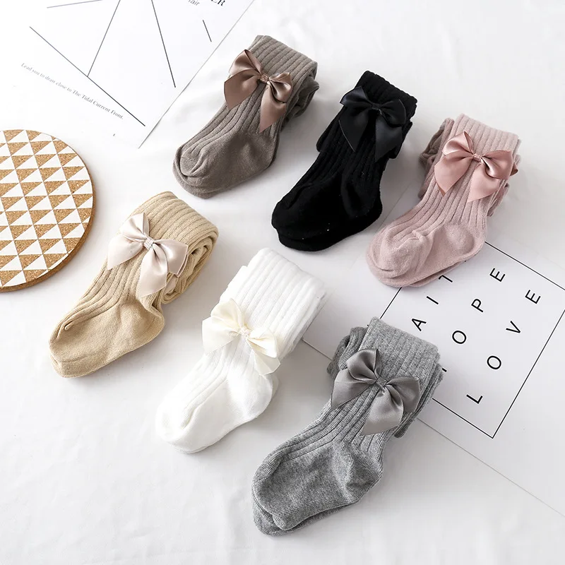 

Spanish Baby Socks Childrens Tights for Girls Toddler Stockings with Bow Children Pantyhose Kids Infant Birthday Ballet Tights
