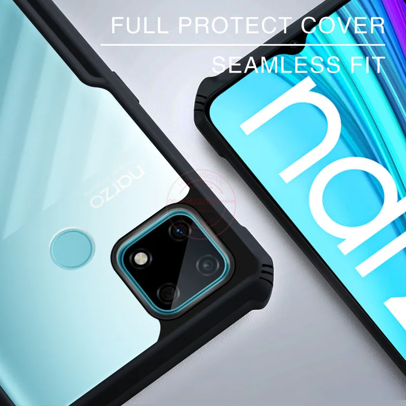 rzants for oppo realme narzo 30a realme narzo 20 pro case hard clear cover double anti drop protection phone casing free global shipping