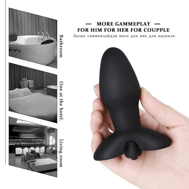 10 скоростей Анальный вибратор Анальная пробка фаллоимитатор анальный