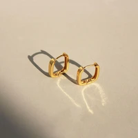 earrings for women fashion morden gold plated filled geometric hoops circle small jewelry hoop earrings gift 2021 bijouterie