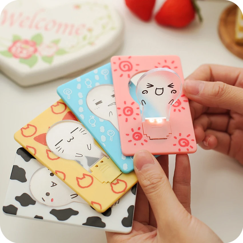 СВЕТОДИОДНЫЙ Карманный Кредитная карта светильник лампа Портативный складной