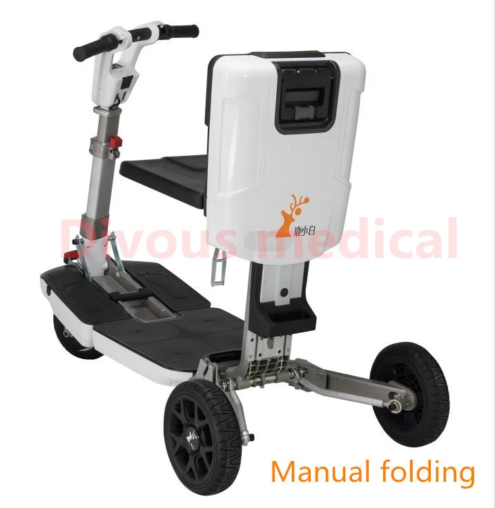 Hot Sale Luggage Mini Portable Folding Three-Wheel Electric Tricycle Power Scooter Wheelchair Could Carry On The Plane | Красота и