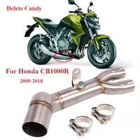 cb1000r motorcycle exhaust system middle connect link pipe delete catalyst tube for honda cb1000r 2009 2018 dirt bike slip on