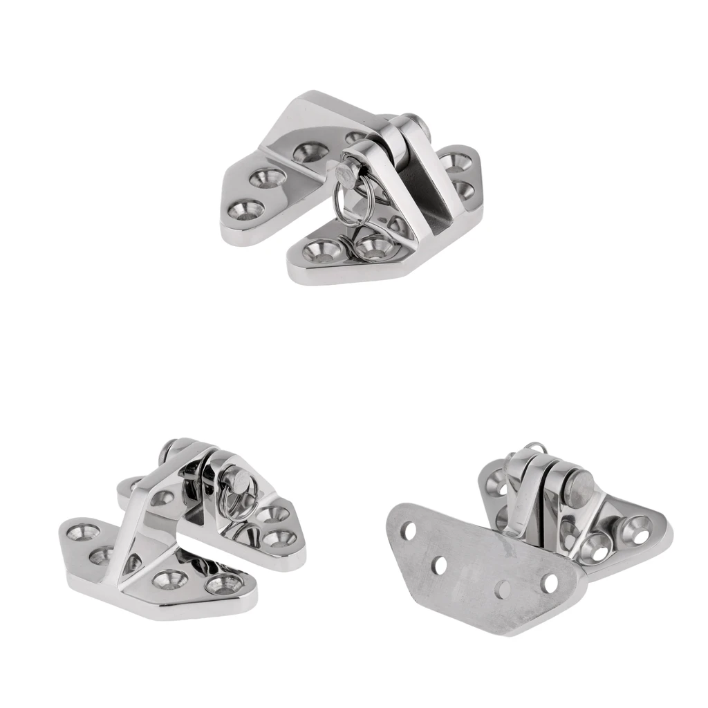 

3pcs Boat Yacht Hatch Hinge W/Removable Pin - Marine Grade Stainless Steel