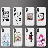 hunter x hunter killua zoldyck hisoka anime phone case transparent soft for iphone 12 11 13 7 8 6 s plus x xs xr pro max mini