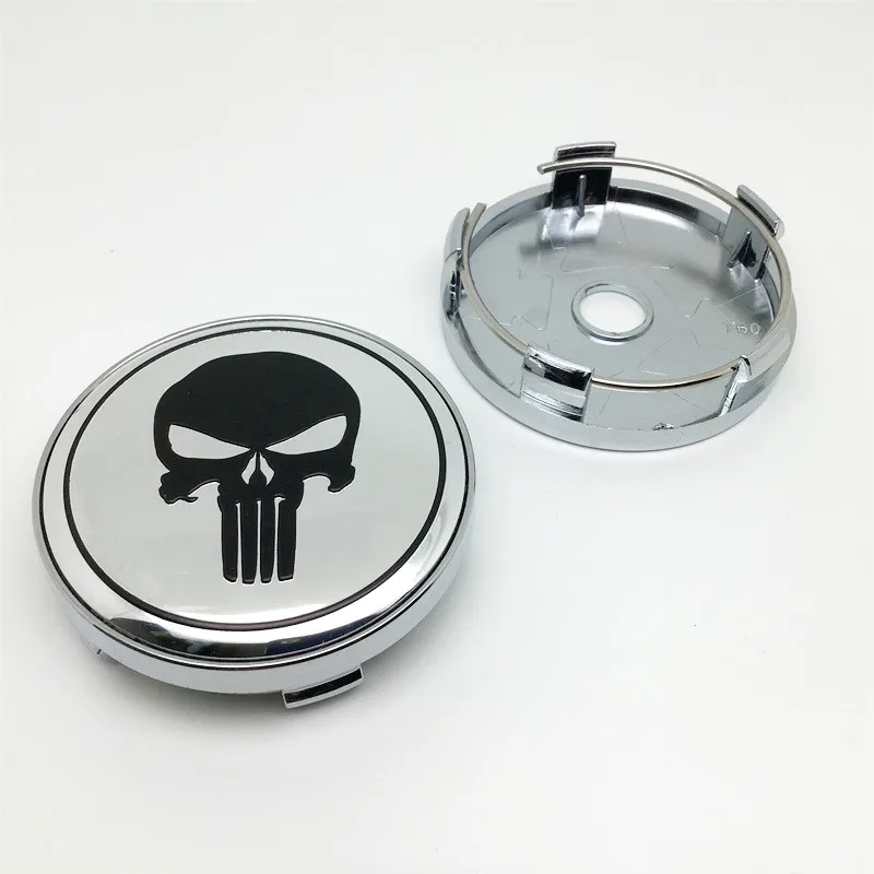 4 шт. 60 мм для черепа Каратель центральный колпак на колесо автомобиля втулки