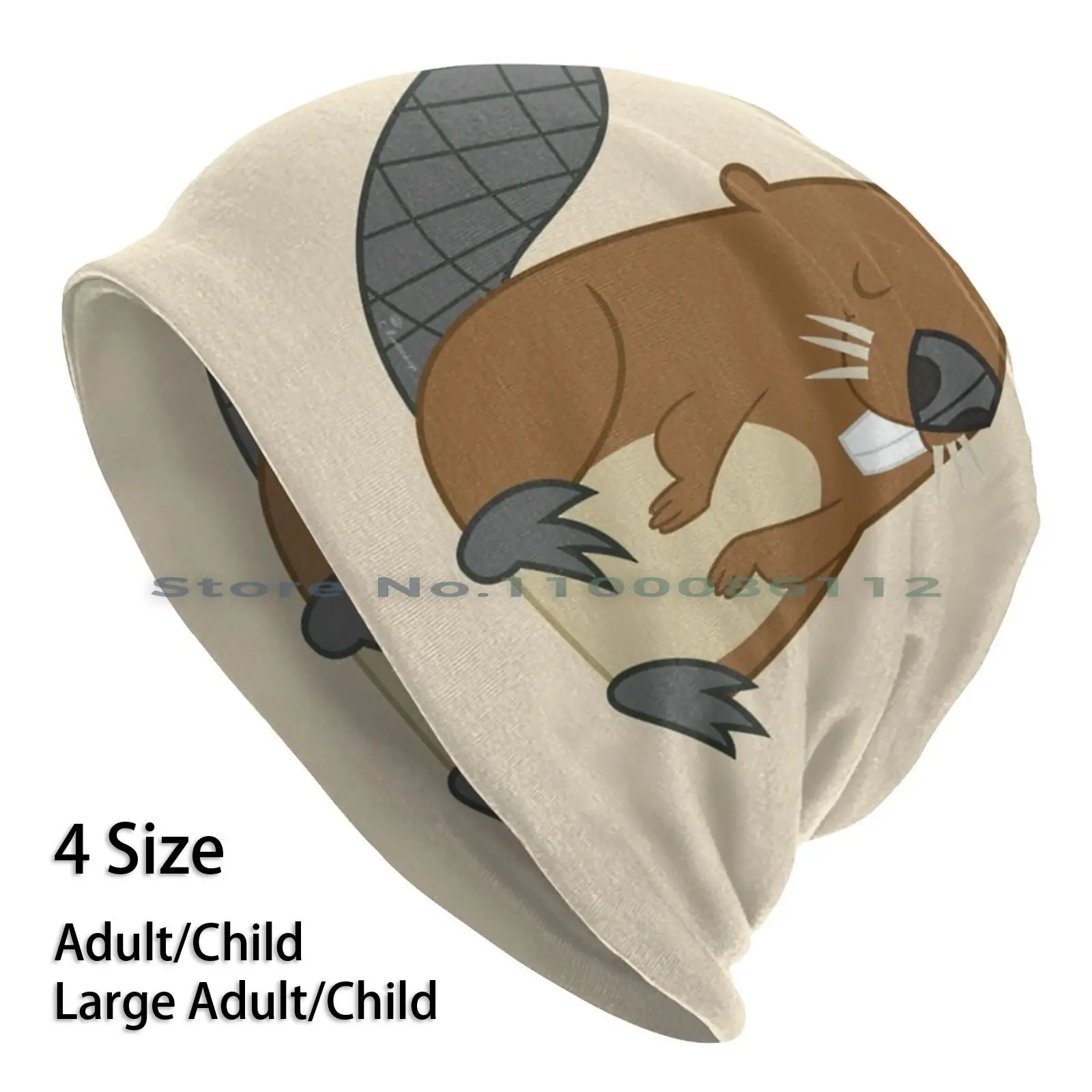

Beaver Beanies Knit Hat Beaver Animal Wassertier Building Castles Weir Children Babys River Swim Nature Forest Cute Small Sweet