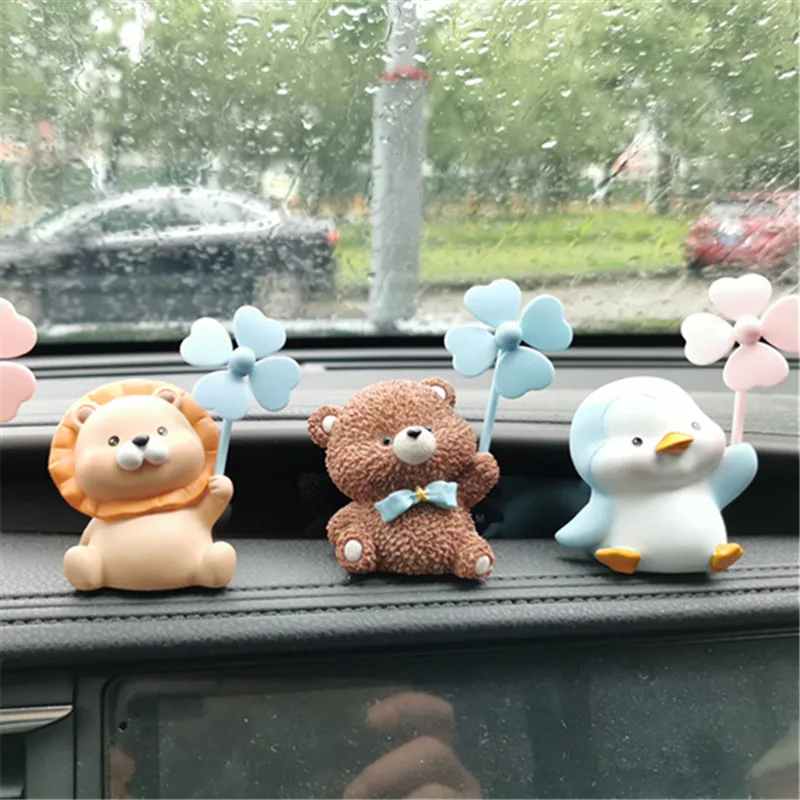 

2021 New Windmill Park Car Interior Decoration Ornaments Baking Birthday Cake Plug-in Car Fragrance Car Accesories Interior