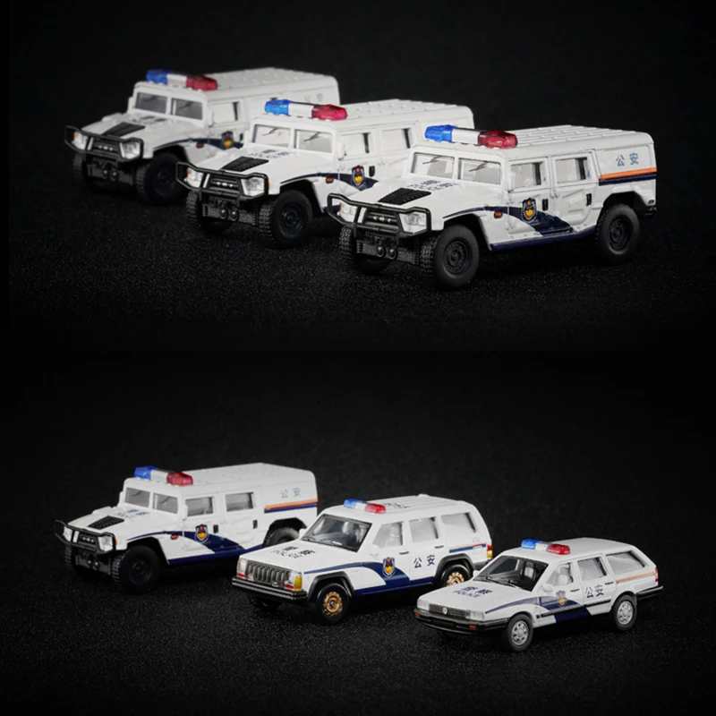 

Dongfeng Warrior Toy Car Model 1/64 Scale Police Car Alloy Simulation Car No. 77 Collection Decoration Kids & Fans Holiday Gift