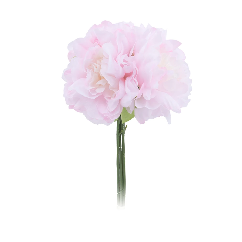 Pink 4 шт. красивые шелковые пионы, искусственные цветы, белый букет, большое искусственное домашнее растение, украшение, Свадебная вечеринка, сделай сам, синий цвет - Цвет: Pink