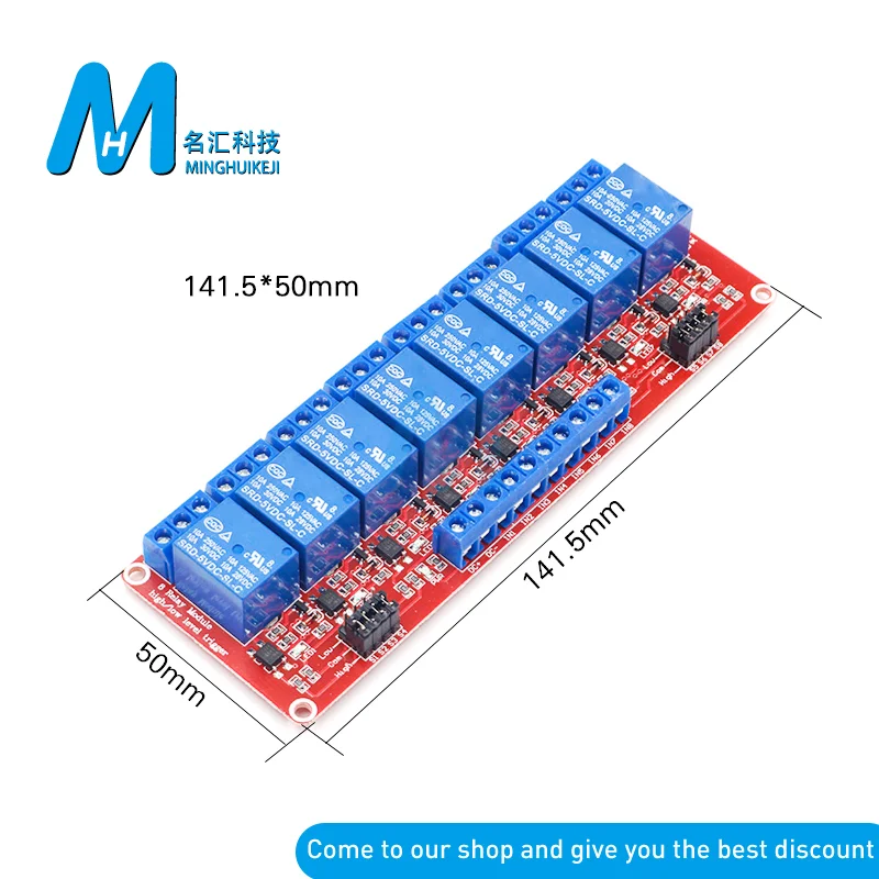 1 2 4 8 Channel 5V 12V 24V Relay Module Board Shield with Optocoupler Support High and Low Level Trigger for Arduino | Электронные