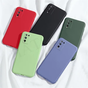 for huawei honor 10x lite case cover honor 20 20e 30 pro 20i 30i liquid silicon shockproof bumper soft phone case honor 10x lite free global shipping