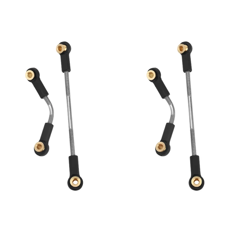 

2 Set RC Car Steering Pull Rod Upgrade Part Metal RC Steering Rod Durable for WPL B1 B14 B24 B24 C14 C24 1/16
