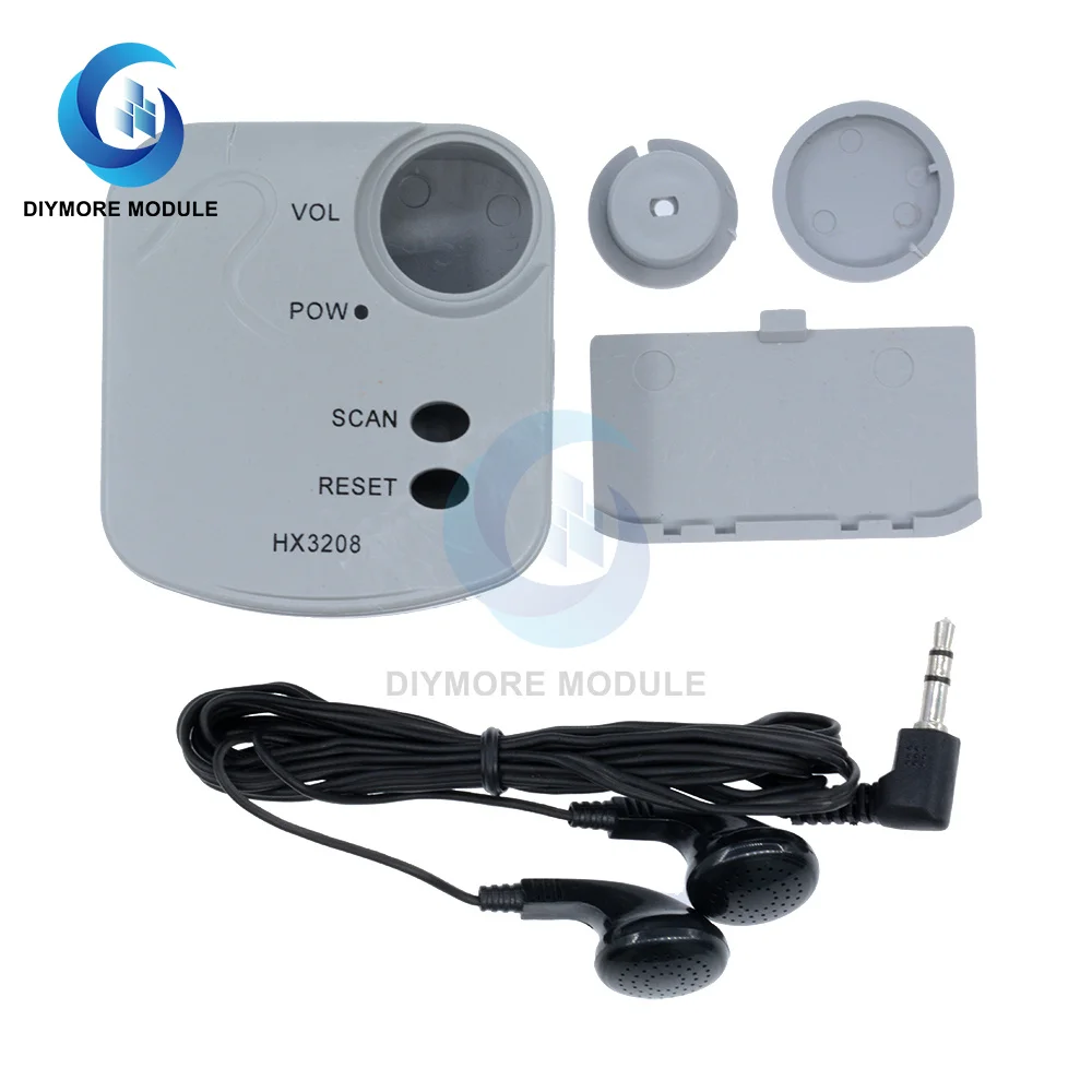 HX3208 FM Micro SMD Radio DIY Kits FM Frequency Modulation Radio Electronic Production Training Suite with Earphones 1.8V-3.5V