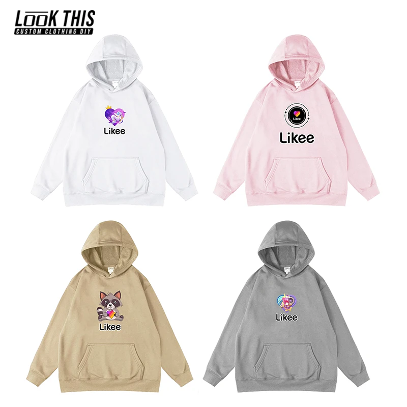 

Russia App LIKEE Hoodies Men Funny Harajuku Hoodies Streetwear Unicorn Heart Graphic Sweatshirts Unisex Tops Man Pullover Hooded