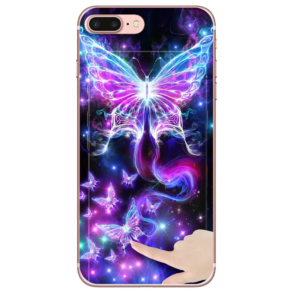 Мягкий чехол для iPhone 10 11 12 13 Mini Pro 4S SE 5C 6 6S 7 8 X XR XS Plus Max 2020 неоновые девушки 3d обои |