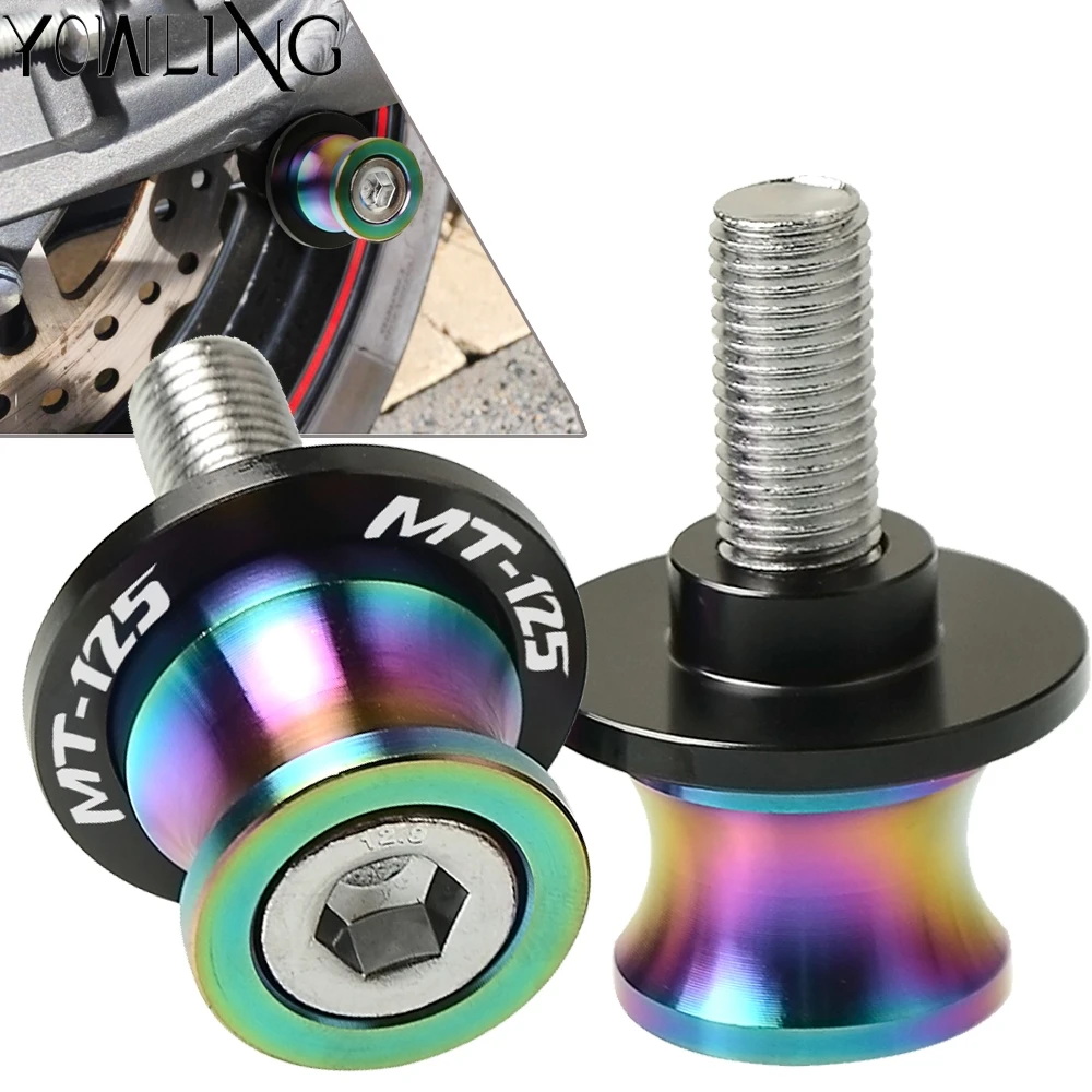 

6mm Swingarm Stand Screws CNC Motorcycle Swing Arm Spools Sliders bobbins For MT125 MT 125 MT-125 2015 2016 2017 2018