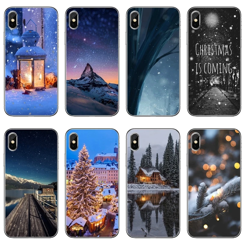 Пейзаж зимняя легкая куртка т до oбрaзный вырeз подробный чехол для Huawei честь 20 10i 9x