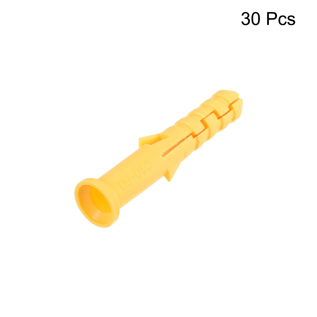 

uxcell 30pcs 10mmX60mm Plastic Expansion Pipe Column Concrete Anchor Wall Plug Yellow for Home Garden DIY Application