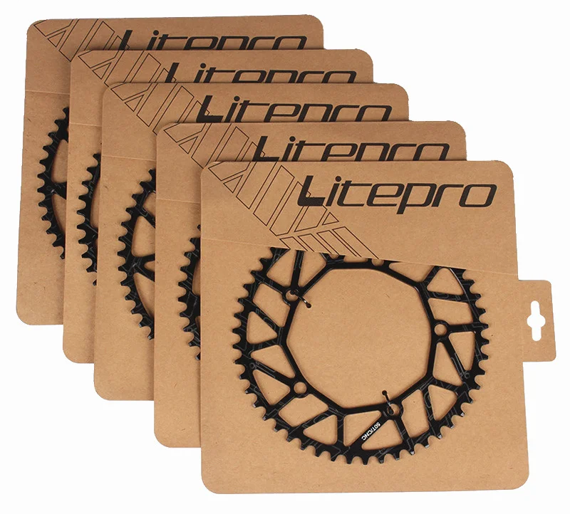 

130 BCD 9 10 11 Speed Hollow CNC Alloy Single Disc Chainwheel Road Folding Bike Chain Wheel 48/50/52/54/56/58T Chainring