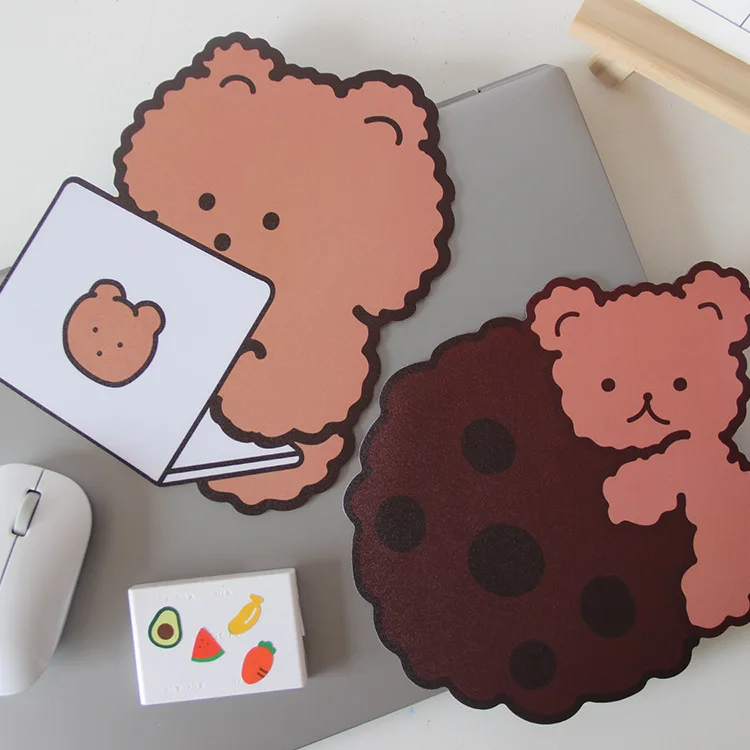 

Lovely-Mouse-Pad Kawaii-Bear-Desk Mat-Pads Waterproof Office-Decoration Cup-Mat Antislip Cute Stationary-Pad