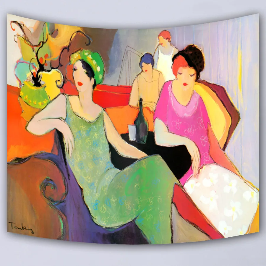 Картина маслом для девушек Настенный декор настенное одеяло гобелен на заказ