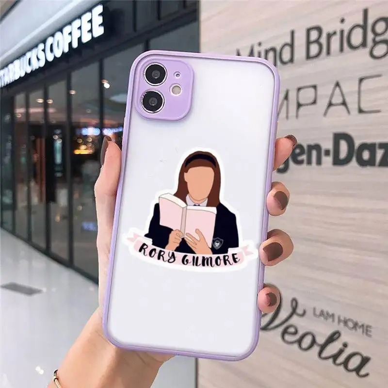

Gilmore Girls Funny umbrella Phone Cases Matte Transparent for iPhone 7 8 11 12 s mini pro X XS XR MAX Plus cover funda