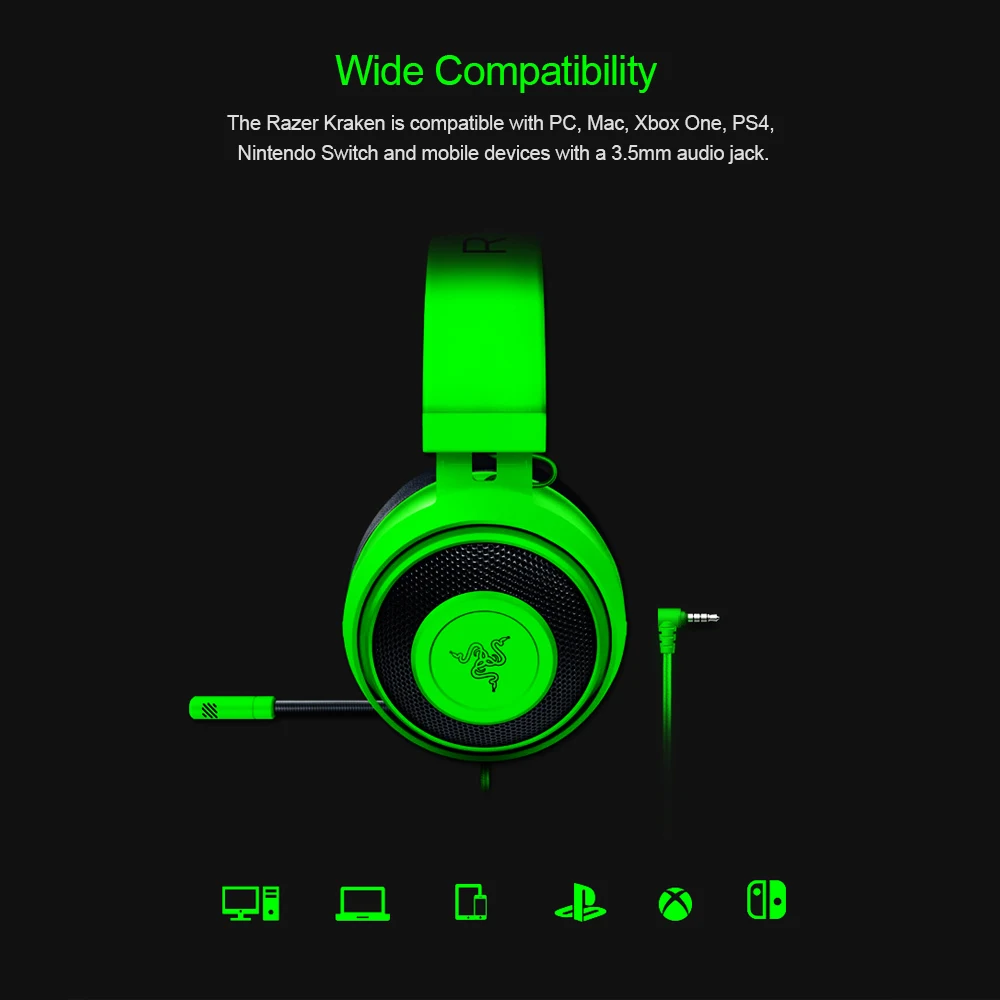 Игровая гарнитура Razer Kraken Tournament Edition Проводная игровая с поддержкой Thx 7 0 Eusb для