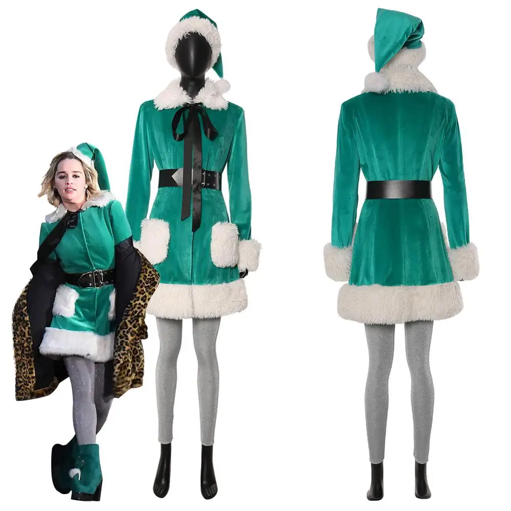 

Last Christmas Kate зеленый костюм Косплей Рождественские костюмы для женщин и девочек на заказ