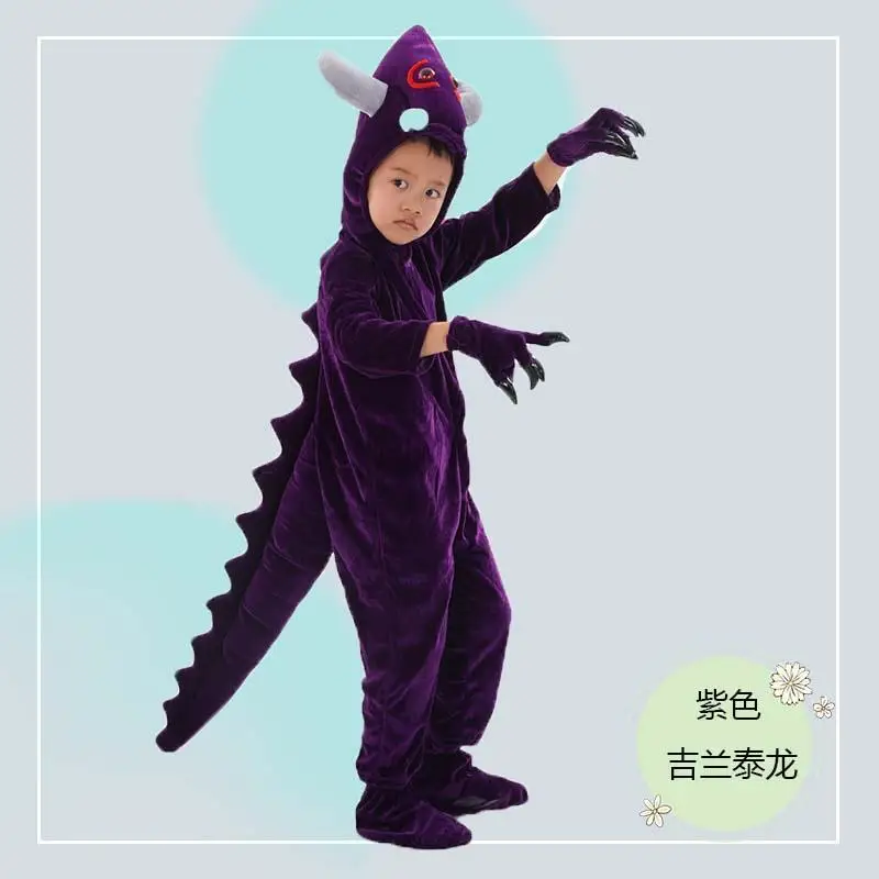 Детский костюм динозавра одежда тираннозавр маленькая броня дракон Трицератопс