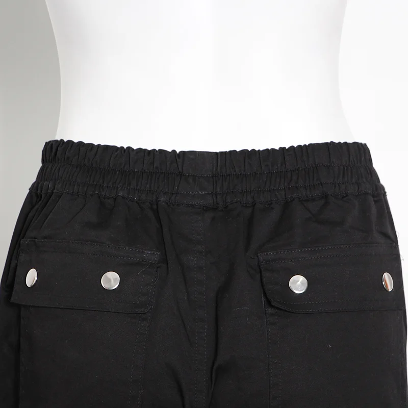 TWOTWINSTYLE Bandage Casual Trouser For Women High Waist Lace Up Plus Size Black Pants Female 2020 Fall Fashion New Clothing