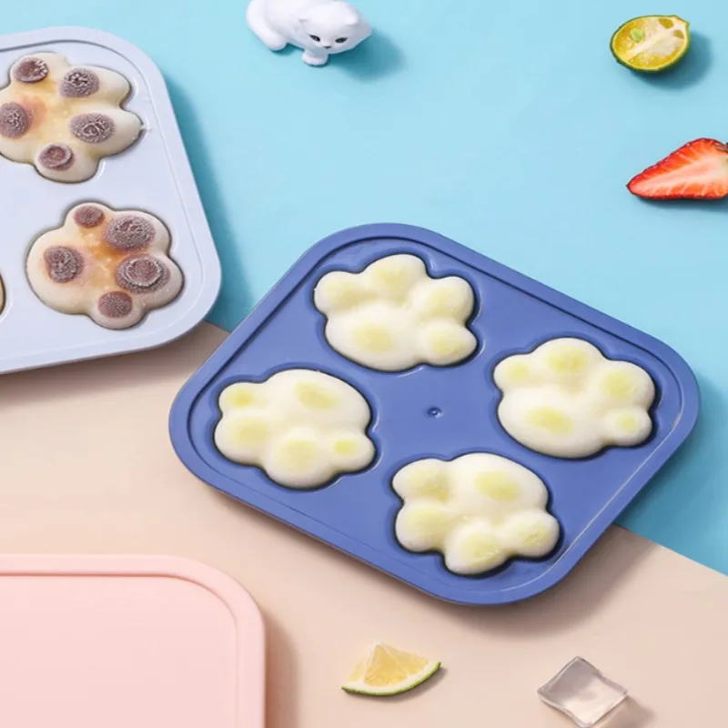 

1PC Ice mould Cat's Claw Ice Tray Mold DIY Homemade Frozen Ice Pudding Quick Freezer Cartoon Cute Ice Box Ice Cream Tools