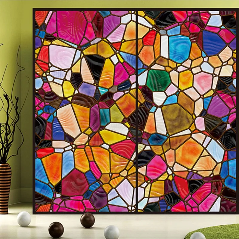 Пользовательская статическая липкая оконная стеклянная пленка без Гуль с