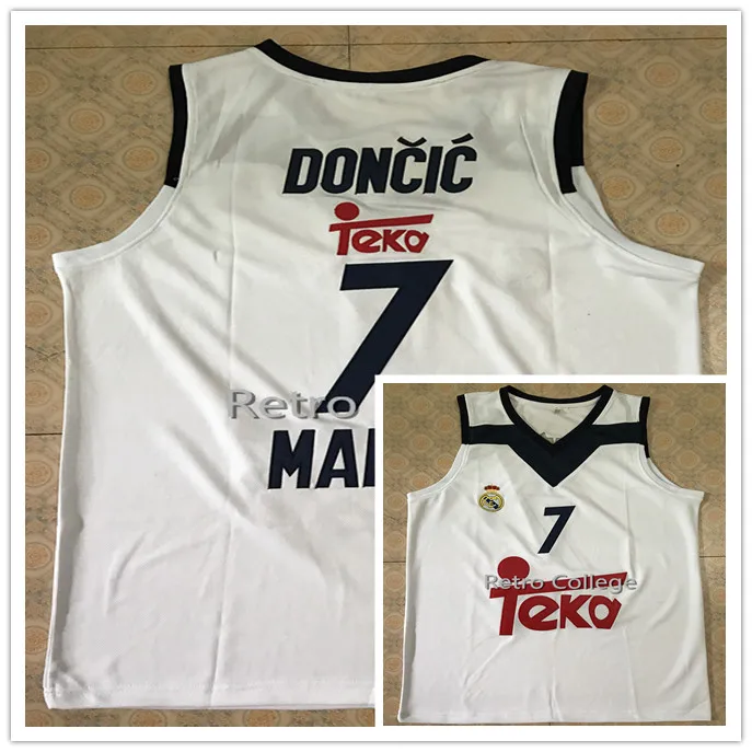 

#7 LUKA DONCIC #23 Sergio Llull Camiseta Canotta Trikot Basketball Jersey Mens Stitched Custom Any Number Name