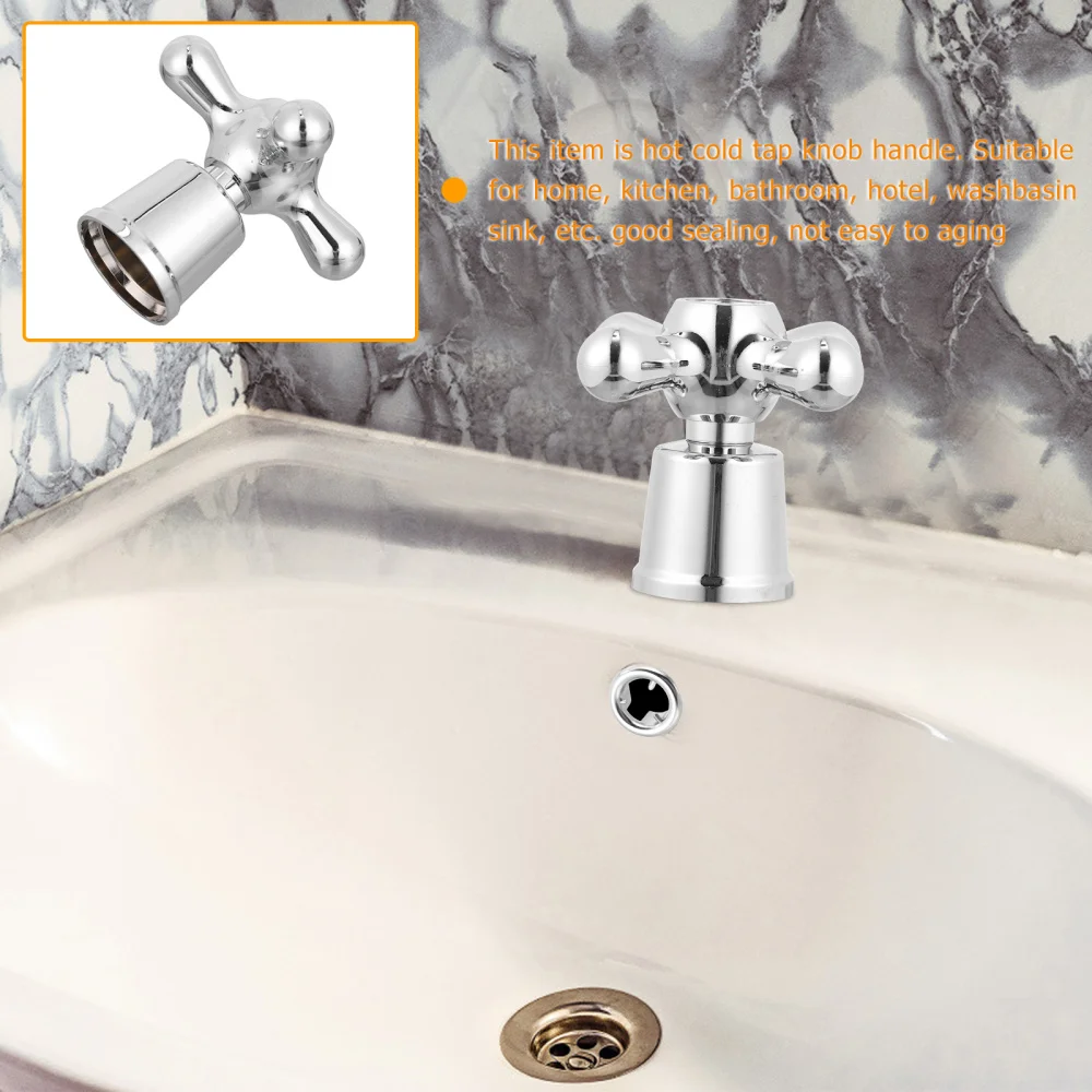 

5Pcs Head Handle Wheel Hot and Cold Handle Replacement Parts