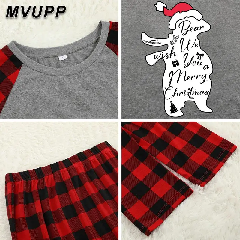 snowman print cartoon family matching christmas pajamas father mother children set parent sleepwear winter plaid baby girl boy |