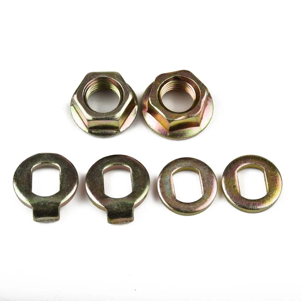 

E-bike Hub Motor Nuts M12/M14 Electric Bicycle Hub Motor Axle Lock Nut Lock Washer Spacer Nut Cover for 500W-5000W motors