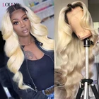 Медовая блондинка, волнистый парик, прозрачные парики из человеческих волос на сетке спереди, бразильские волосы T1B613, парик средней части на сетке спереди для черных женщин